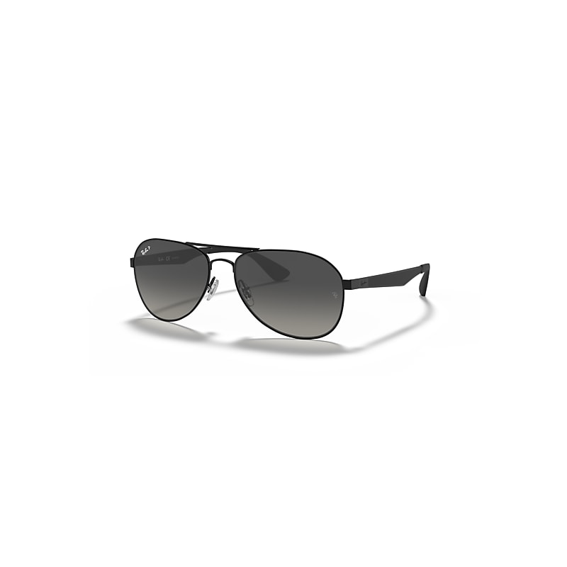 Ray-Ban Sunglasses   - Black Frame Grey Lenses Polarized 58-16, RB3549
