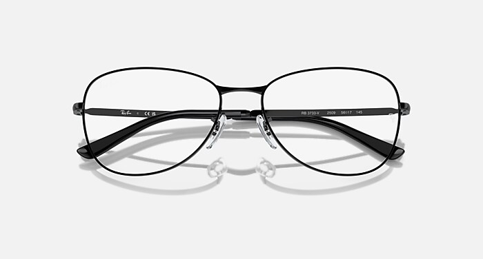 RB3733V OPTICS メガネ ブラック と クリア (54-17) - RB3733V