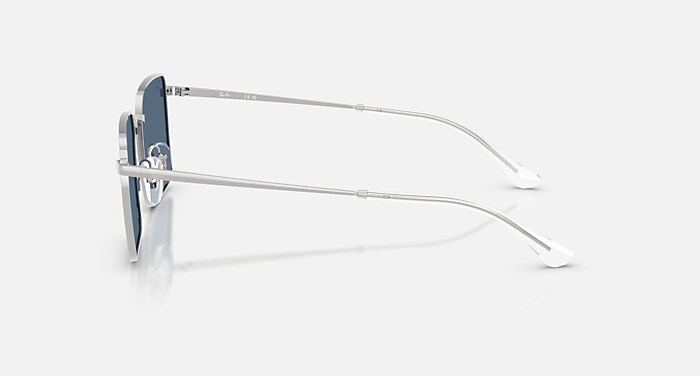 IDAN BIO-BASED Sunglasses in Silver and Dark Blue (53-20) - RB3782