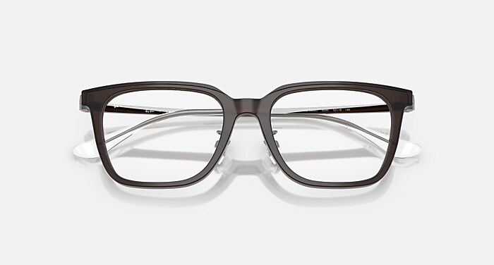 RB5442D OPTICS メガネ 透明ダークブラウン と クリア (52-18