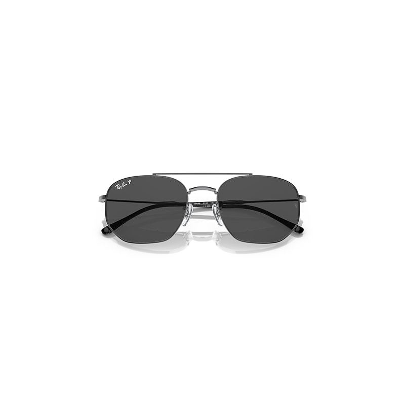 Ray-Ban Rb3707 Polarized+ Lenses Sunglasses Gunmetal Frame Grey Lenses Polarized 54-20