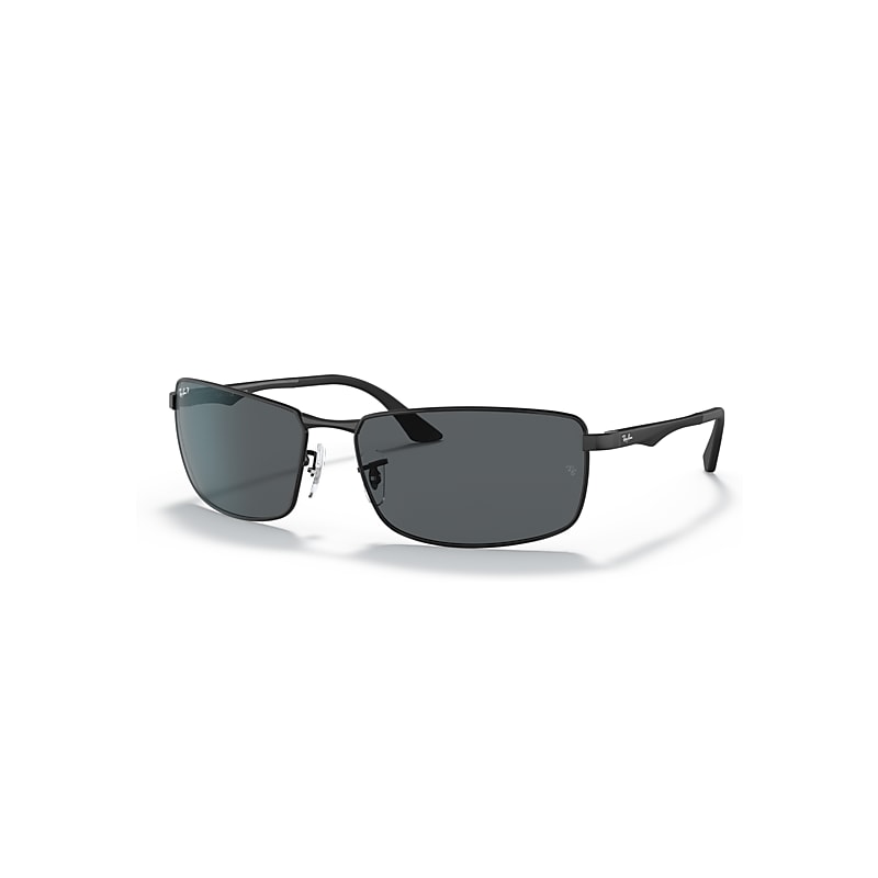 Ray - Ban Men's Grey Man Rb3498 N/A 006/81 Sunglasses Metal Black Squared Polarized - Image 6