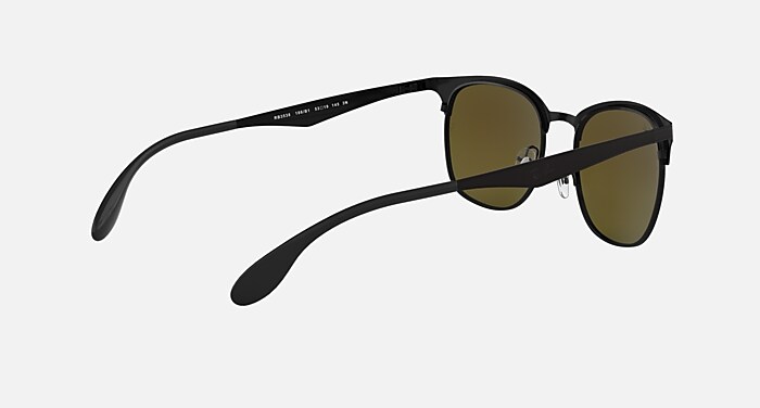 RB3538 Sunglasses in Black and Blue/Violet Gradient Mirror (53-19