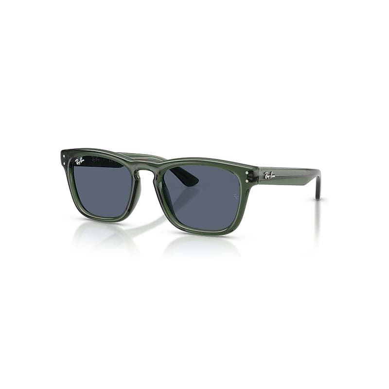 Ray - Ban Unisex Grey Ray - Ban Rb2238 689887 Sunglasses Acetate Green Squared Normal - Image 5