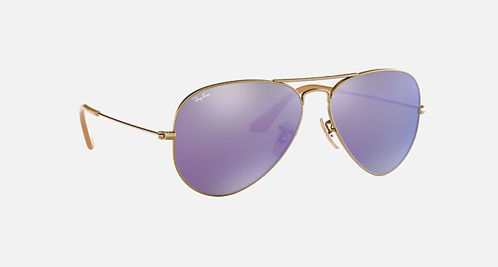 AVIATOR FLASH LENSES Sunglasses in Bronze-Copper and Violet  display picture 1