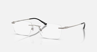RB8781D TITANIUM OPTICS メガネ シルバー と クリア (56-17