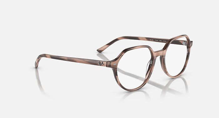 THALIA OPTICS Eyeglasses with Striped Pink and Clear (51-18