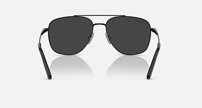 WILLIAM TITANIUM Sunglasses in Black and Polarized Black - RB8097