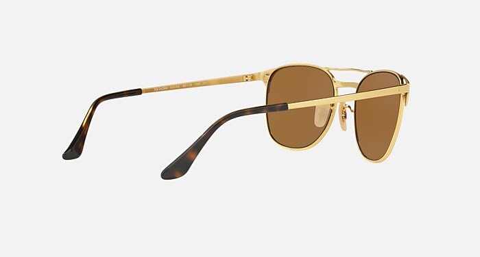 【未使用】Ray-Ban サングラス Signet G-15レンズ SIGNET Sunglasses in Gold and B-15 Brown (58-19) - RB3429M | Ray