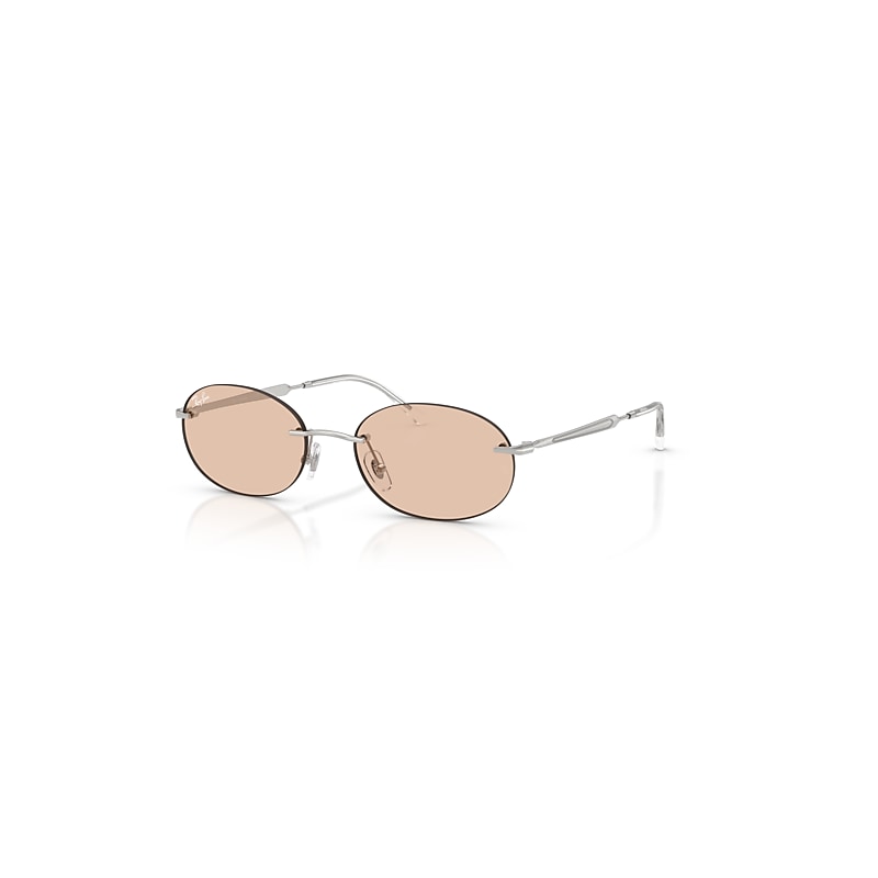 Ray-Ban  Transitions ® Color Touch ™ Lenses Lunettes De Soleil - Monture Argent Verres Jaune 54-18, RB3767