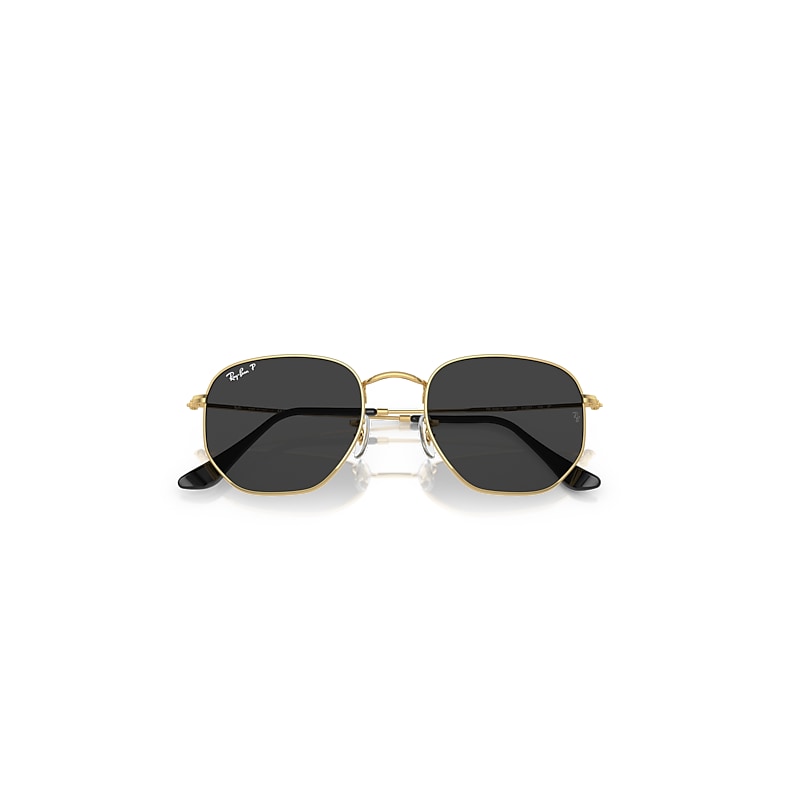 HEXAGONAL FLAT LENSES X THE ONES Sunglasses in Arista Gold and