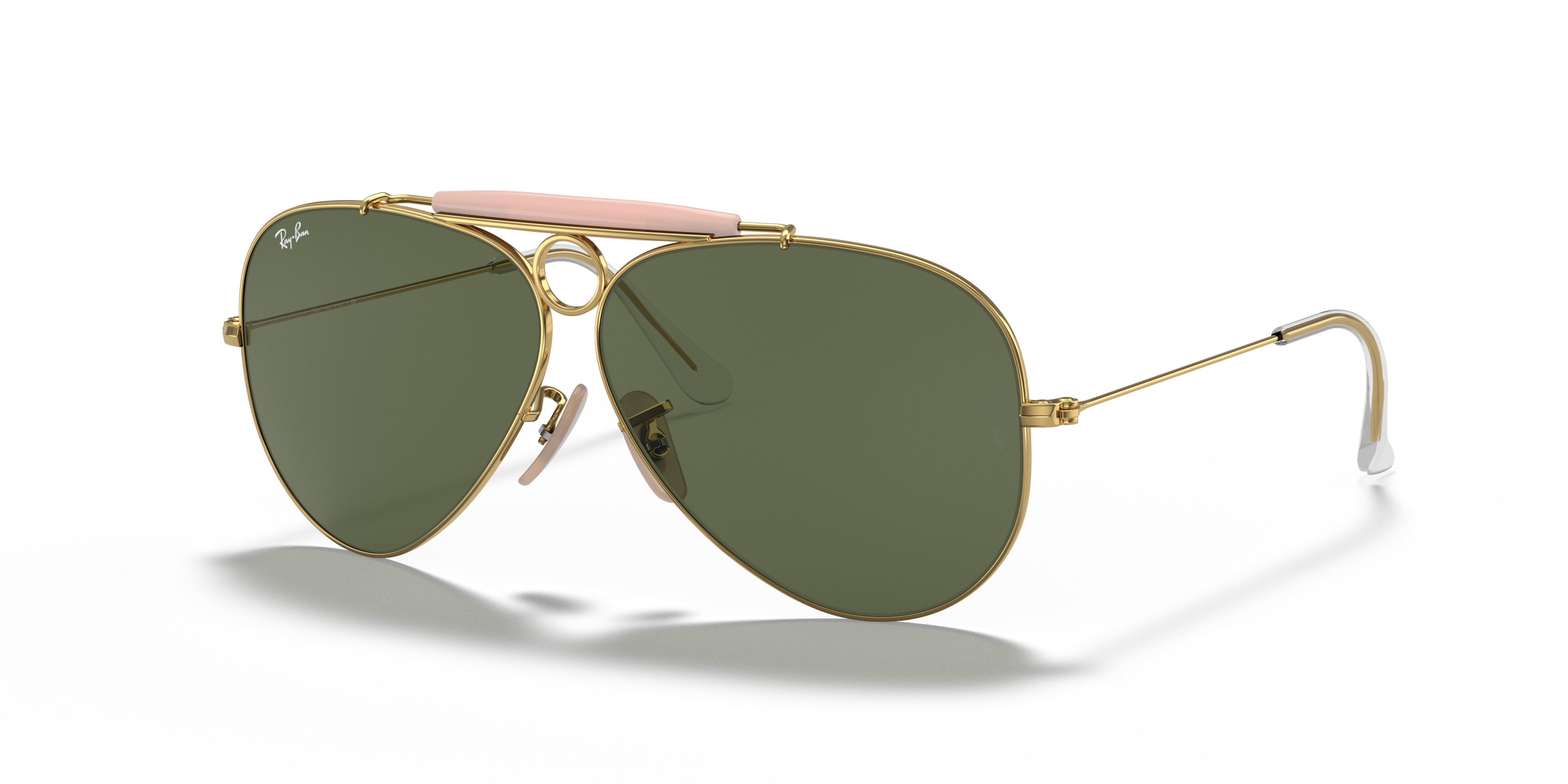 SHOOTER Sunglasses in Arista Gold and G-15 Green - RB3138 | Ray