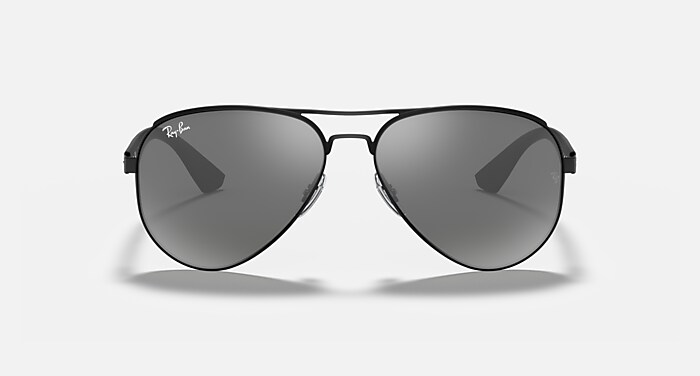 RB3523 Sunglasses in Black and Grey Mirror Silver (59-17) - RB3523