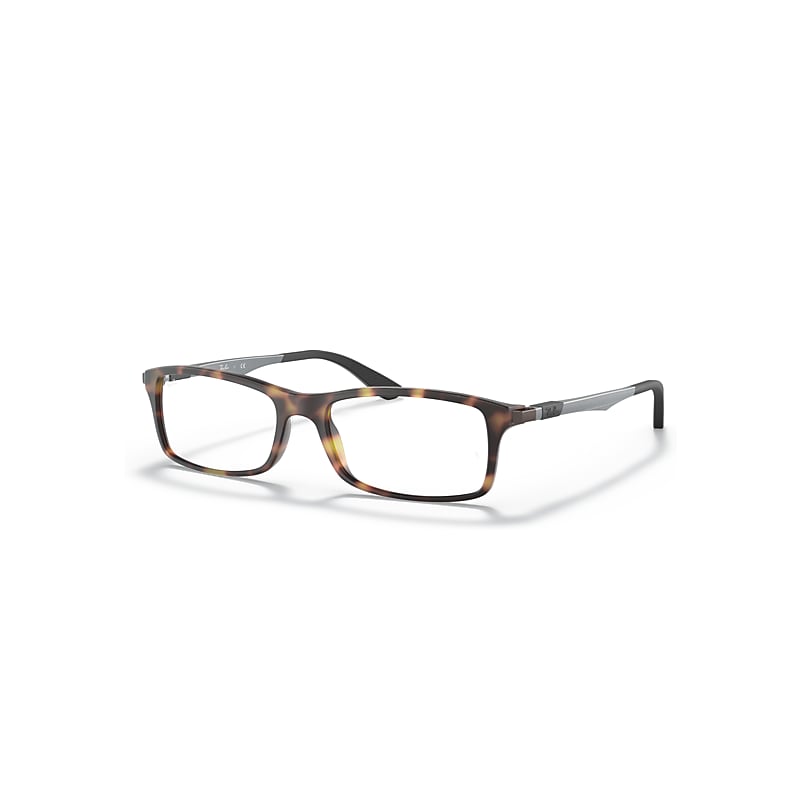 Ray-Ban Eyeglasses   Optics - Gunmetal Frame Clear Lenses 54-17, RB7017