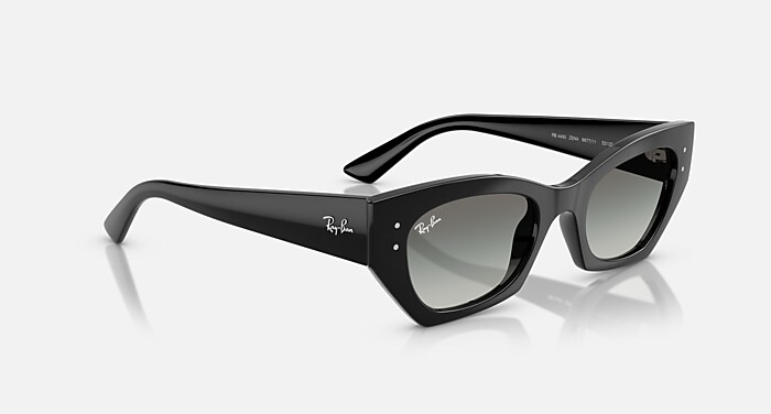 ZENA BIO-BASED Sunglasses in Black and Gradient Grey (49-22
