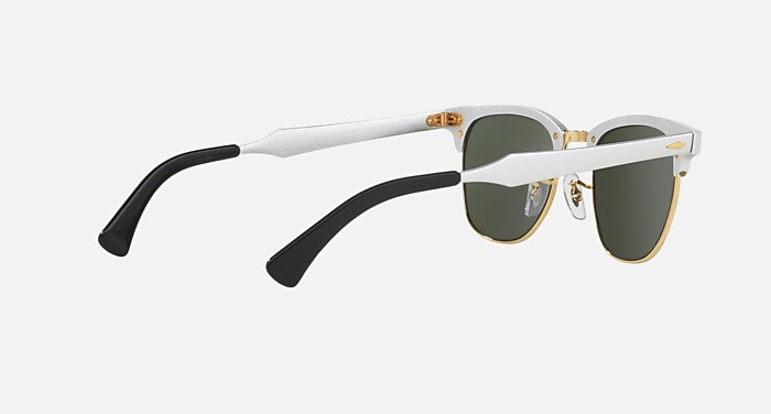 CLUBMASTER ALUMINUM Sunglasses in Silver and Silver Mirror (51-21