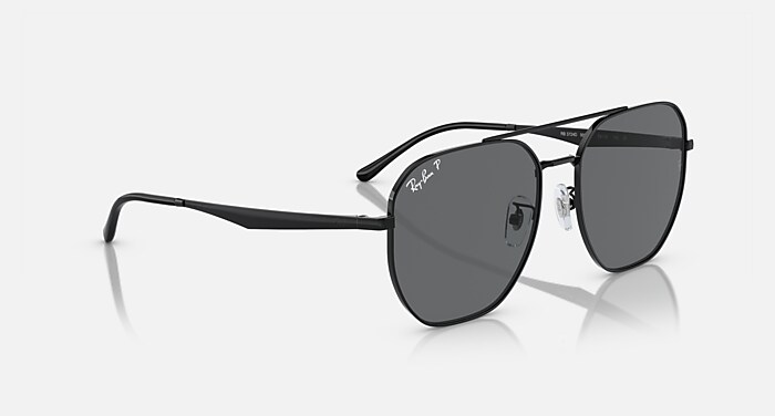 RB3724D Sunglasses in Black and Dark Grey Polarized - RB3724D 