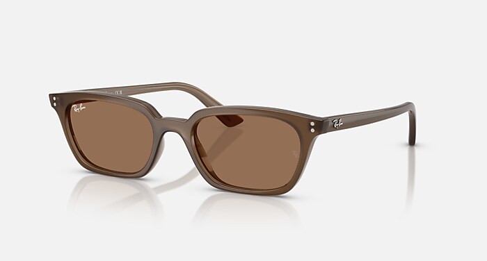 ZAYA BIO-BASED Sunglasses in Transparent Brown and Dark Brown (53