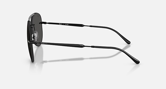 Ray-Ban ブラックフレーム サングラス RB3791 サングラス ブラック と ダークグレー (62-14) - RB3791
