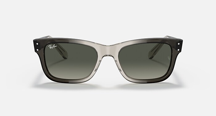 BURBANK Sunglasses in Transparent Grey and Grey Gradient (55-20
