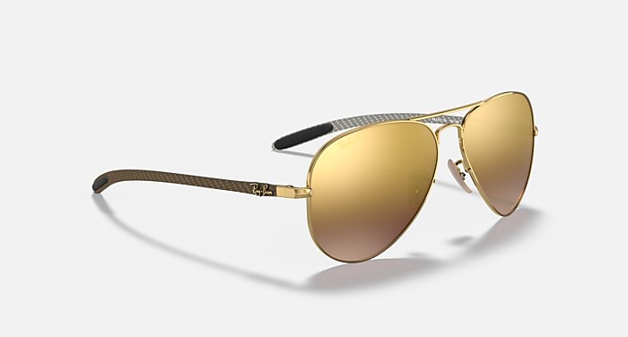 RB8317 POLARIZED+ LENSES Sunglasses in Arista Gold and Purple