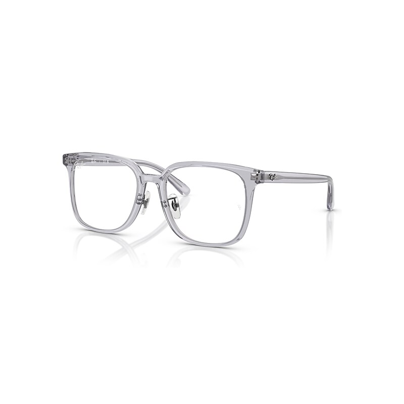Ray-Ban Eyeglasses Unisex Rb5419d - Transparent Grey Frame Clear Lenses Polarized 54-18