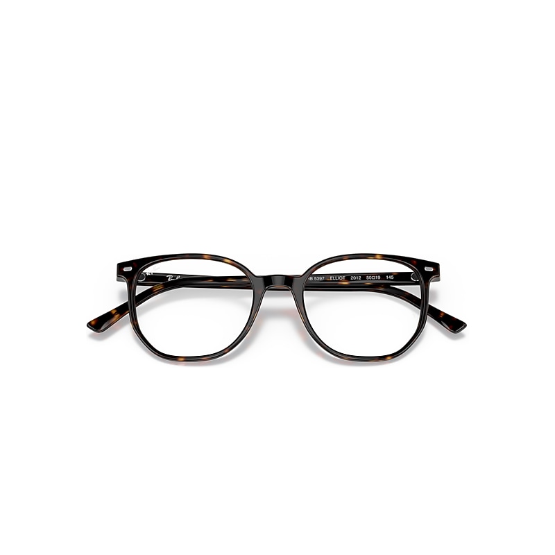 Ray-Ban Elliot Optics Optical Havana Frame Clear Lenses Polarized 48-19