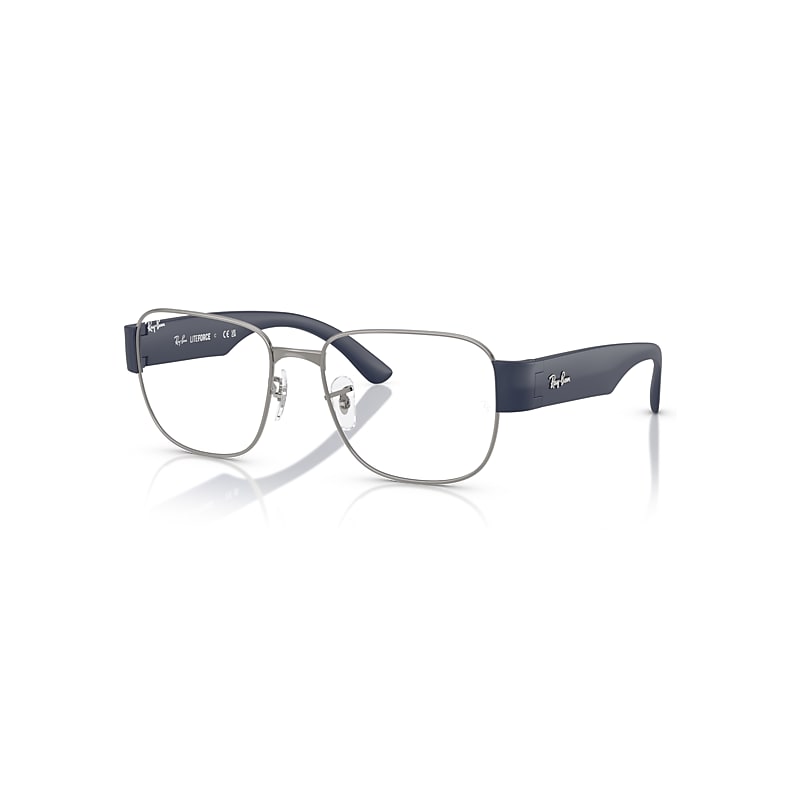 Ray-Ban Eyeglasses  Rb6532 Optics - Sand Dark Blue Frame Clear Lenses Polarized 53-18, RX6532
