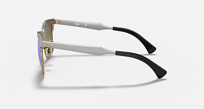 CLUBMASTER ALUMINUM FLASH LENSES GRADIENT Sunglasses in Silver and