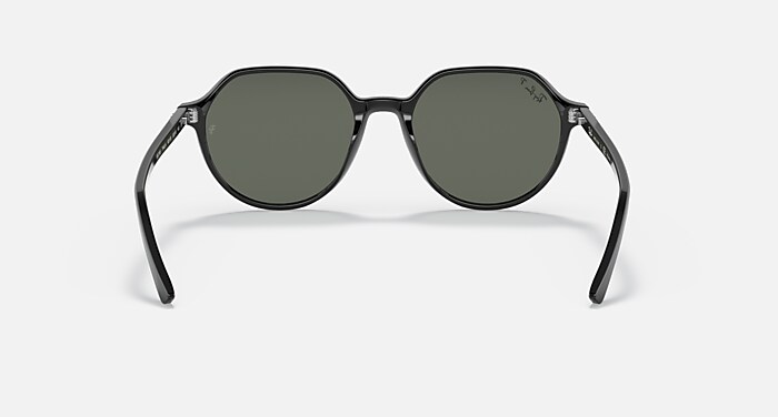 THALIA Polarized Sunglasses in Black and G-15 Green Polarized (51