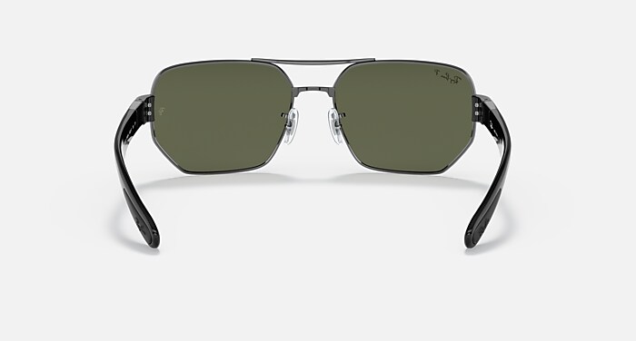 RB3672 Sunglasses in Gunmetal and G-15 Green Polarized - RB3672