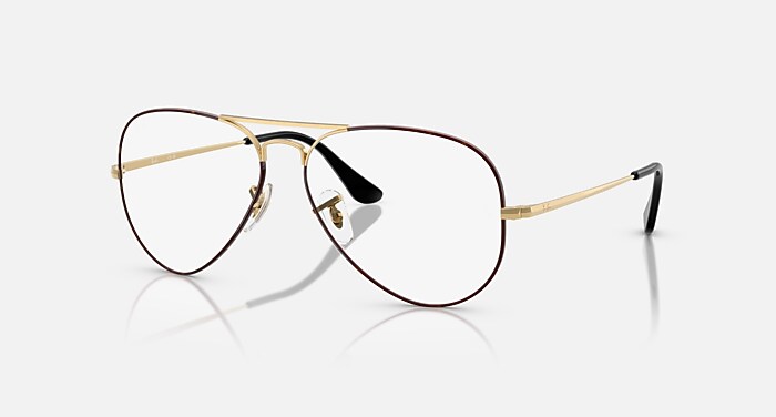 AVIATOR OPTICS Eyeglasses with Black On Arista and Clear (55-14