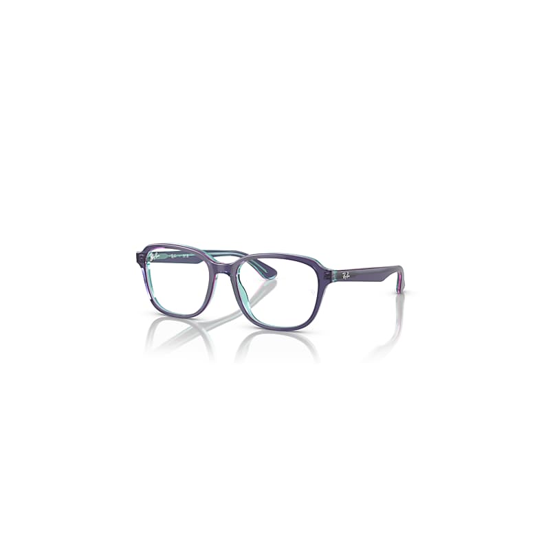 Ray-Ban Eyeglasses Kids  Optics Kids - Top Blue & Violet & Light Blue Frame Demo Lens Lenses Polarized 48-16, RB1627