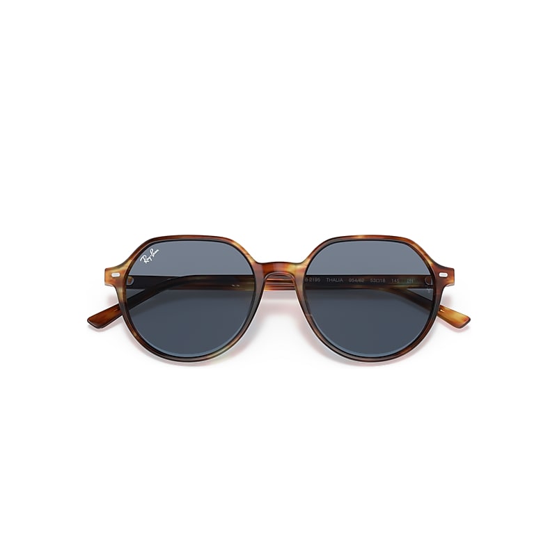 Ray-Ban Thalia Sunglasses Tortoise Frame Blue Lenses 55-18