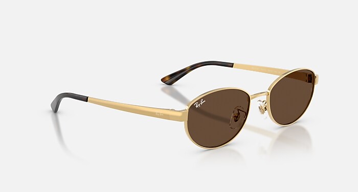 RB3774D Sunglasses in Arista Gold and Dark Brown - RB3774D | Ray 