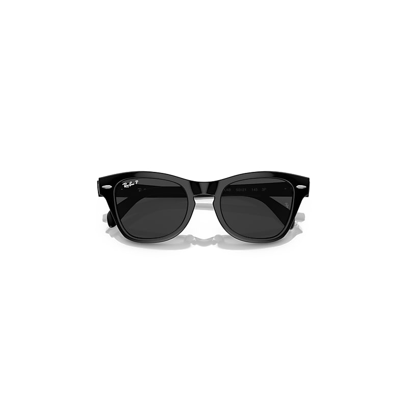 RB0707S Polarized Sunglasses in Black and Black Polarized (50-21