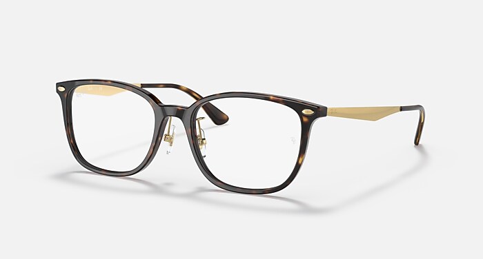 RB5403 OPTICS Eyeglasses with Havana and Clear (54-18) - RB5403D