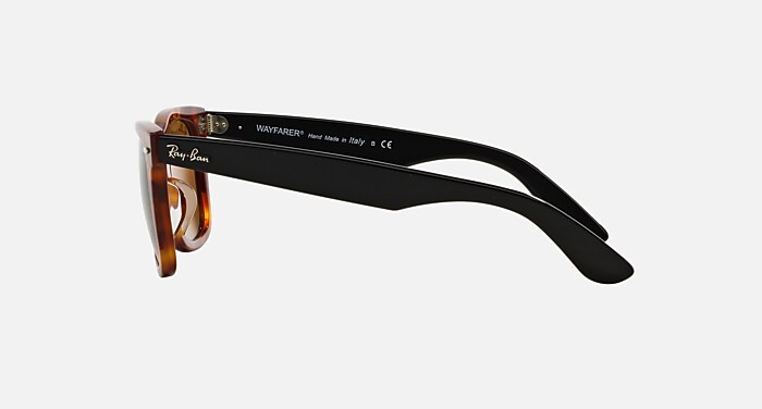 ORIGINAL WAYFARER FLECK Sunglasses in Red Havana and B-15 Brown
