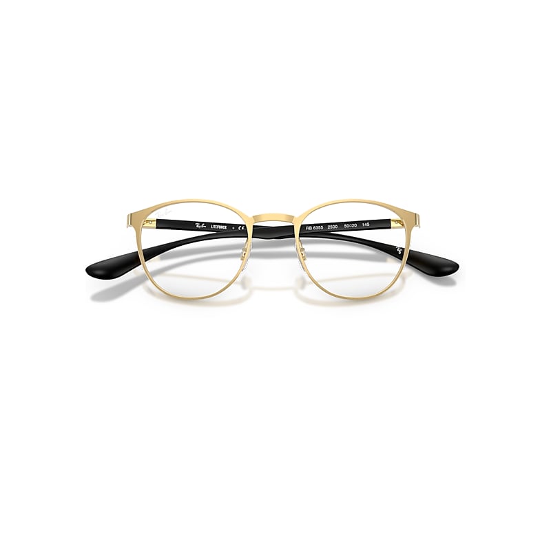 Ray-Ban Rb6355 Optics Optical Black Frame Transparent Lenses Polarized 50-20