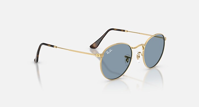 ROUND METAL Sunglasses in Arista and Blue (47-21) - RB3447 | Ray