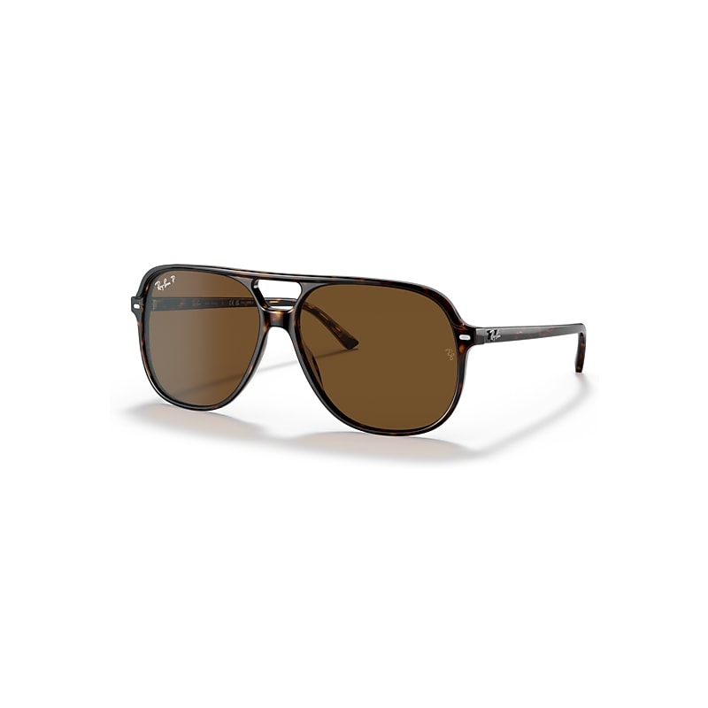 Ray-Ban Bill Sunglasses Tortoise Frame Brown Lenses Polarized 56-14