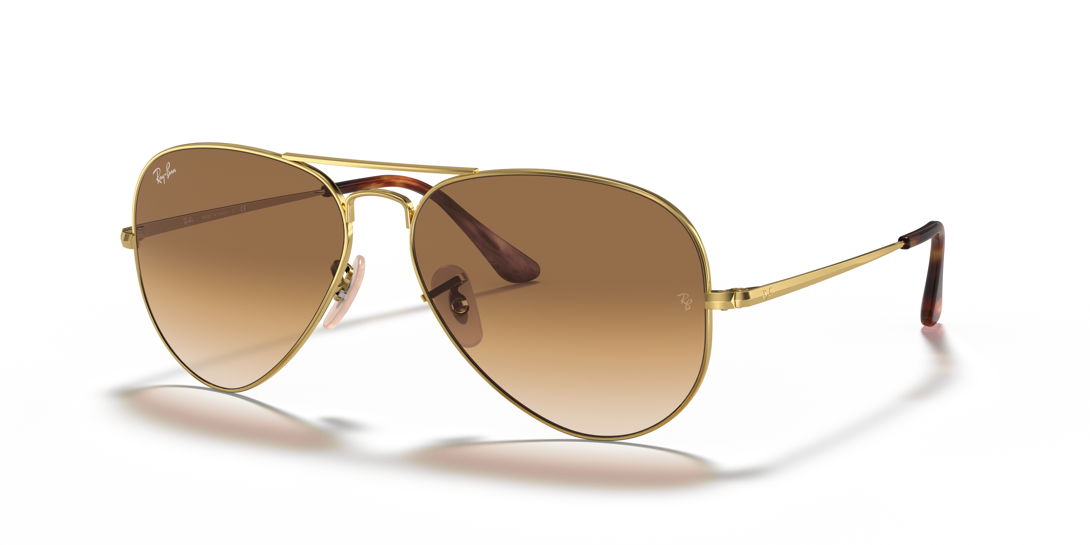 AVIATOR METAL II Sunglasses in Arista Gold and Light Brown