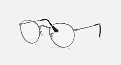 ROUND METAL OPTICS Eyeglasses with Gunmetal Frame - RB3447V | Ray