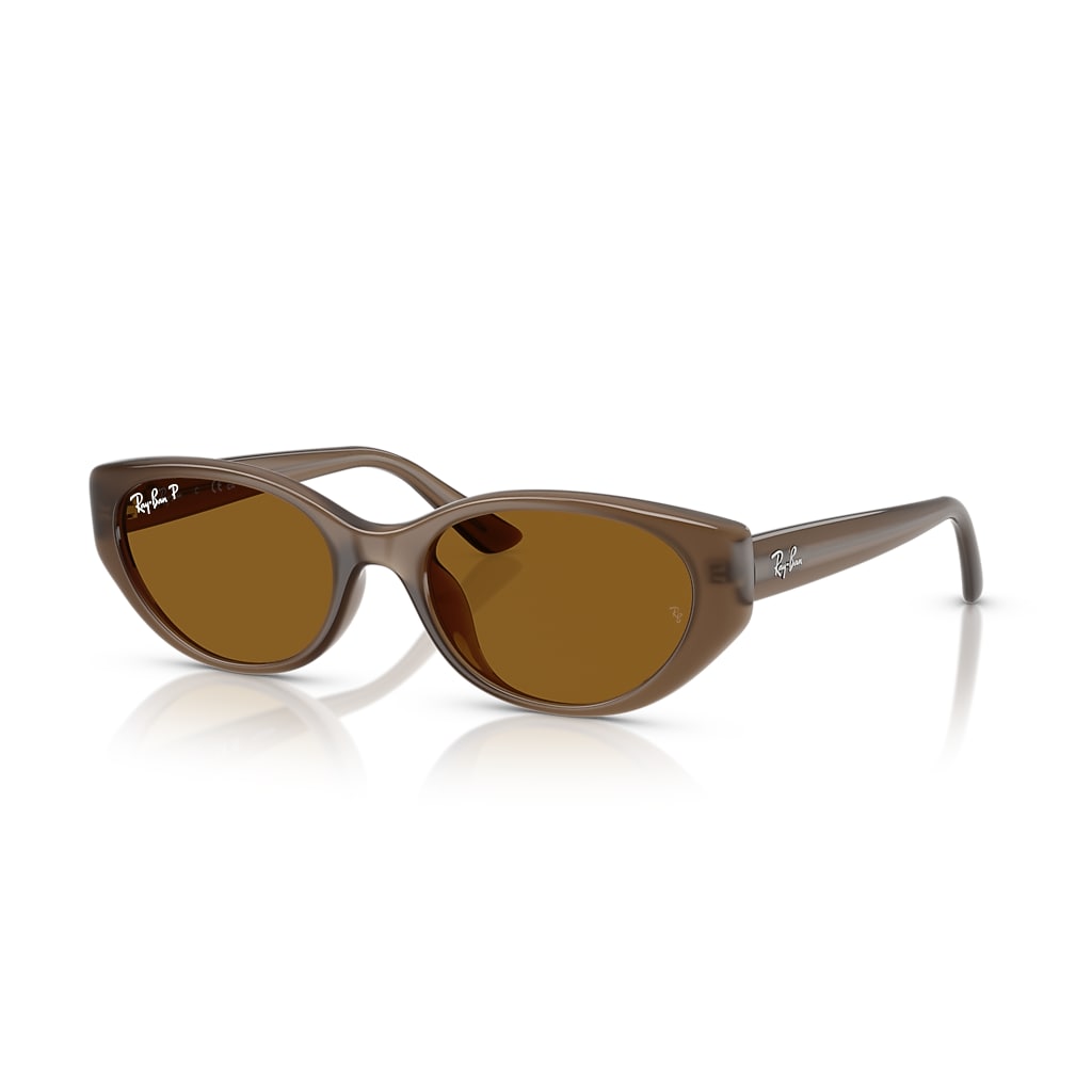 RB4457D BIO-BASED Sunglasses in Transparent Brown and Dark Brown