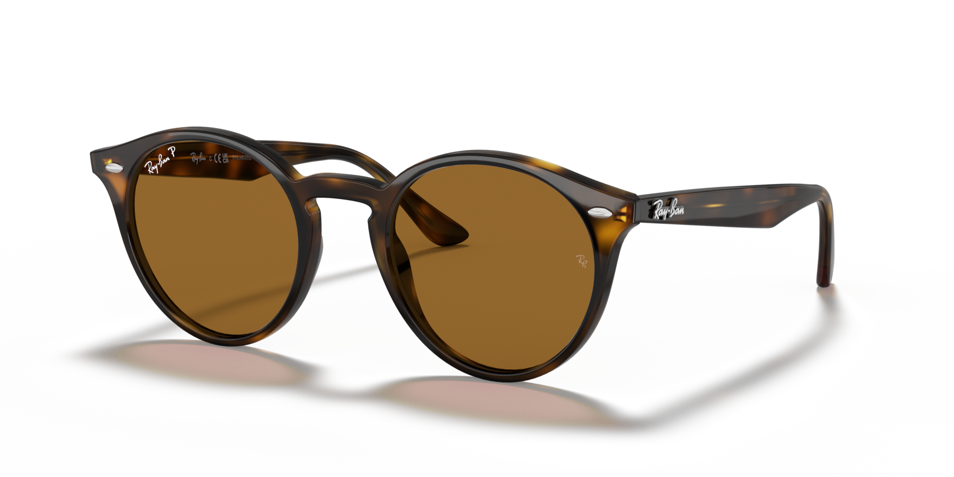 RB2180 Polarized Sunglasses in Light Havana and Brown Polarized
