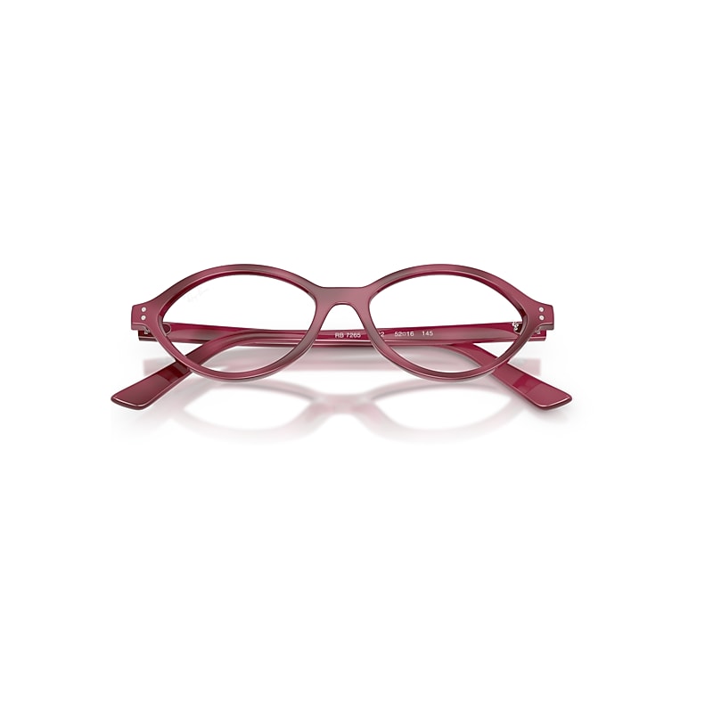 Ray-Ban Romy Optics Bio-based Optical Violet Havana Frame Clear Lenses Polarized 52-16