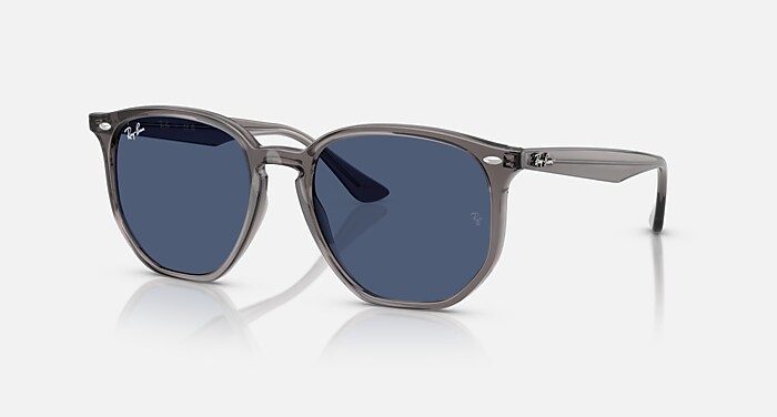Ray-Ban サングラス RB4306 ブラック ブルーグラデーション RB4306 Sunglasses in Opal Grey and Dark Blue (54-19) - RB4306