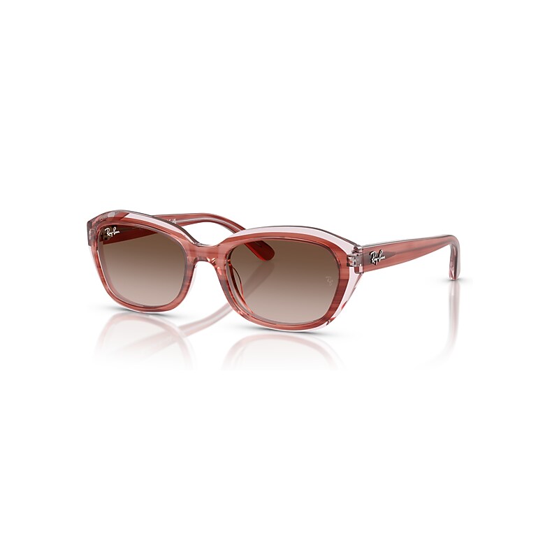Ray - Ban Brown Kid Rj9081s 717313 Sunglasses Acetate Pink Geometric Normal Shaded - Image 4