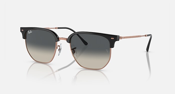 NEW CLUBMASTER Sunglasses in Dark Grey On Rose Gold and Grey (51
