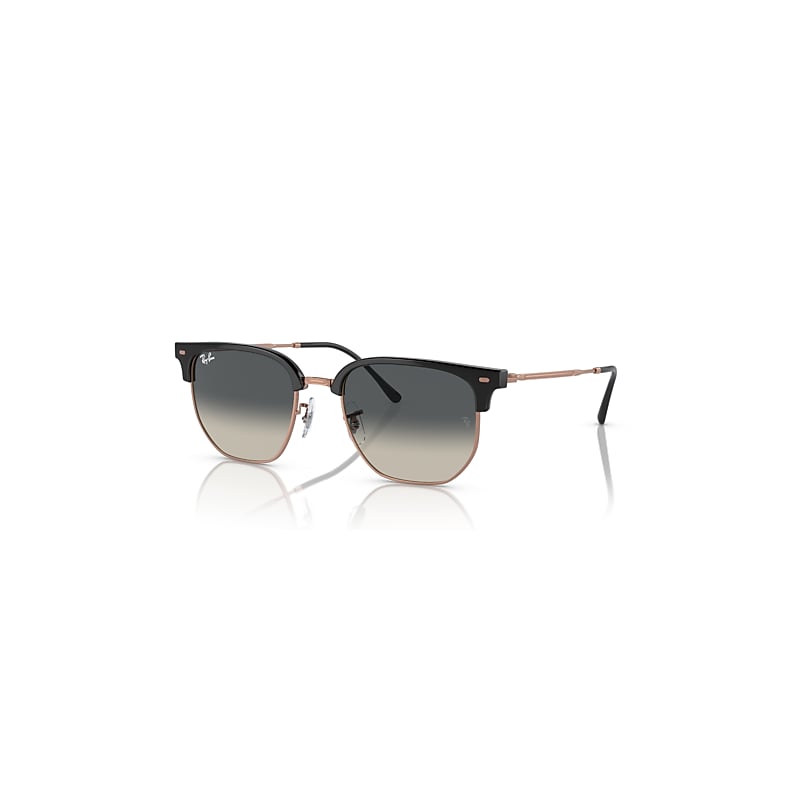 Ray-Ban Sunglasses  New Clubmaster - Rose Gold Frame Grey Lenses 53-20, RB4416